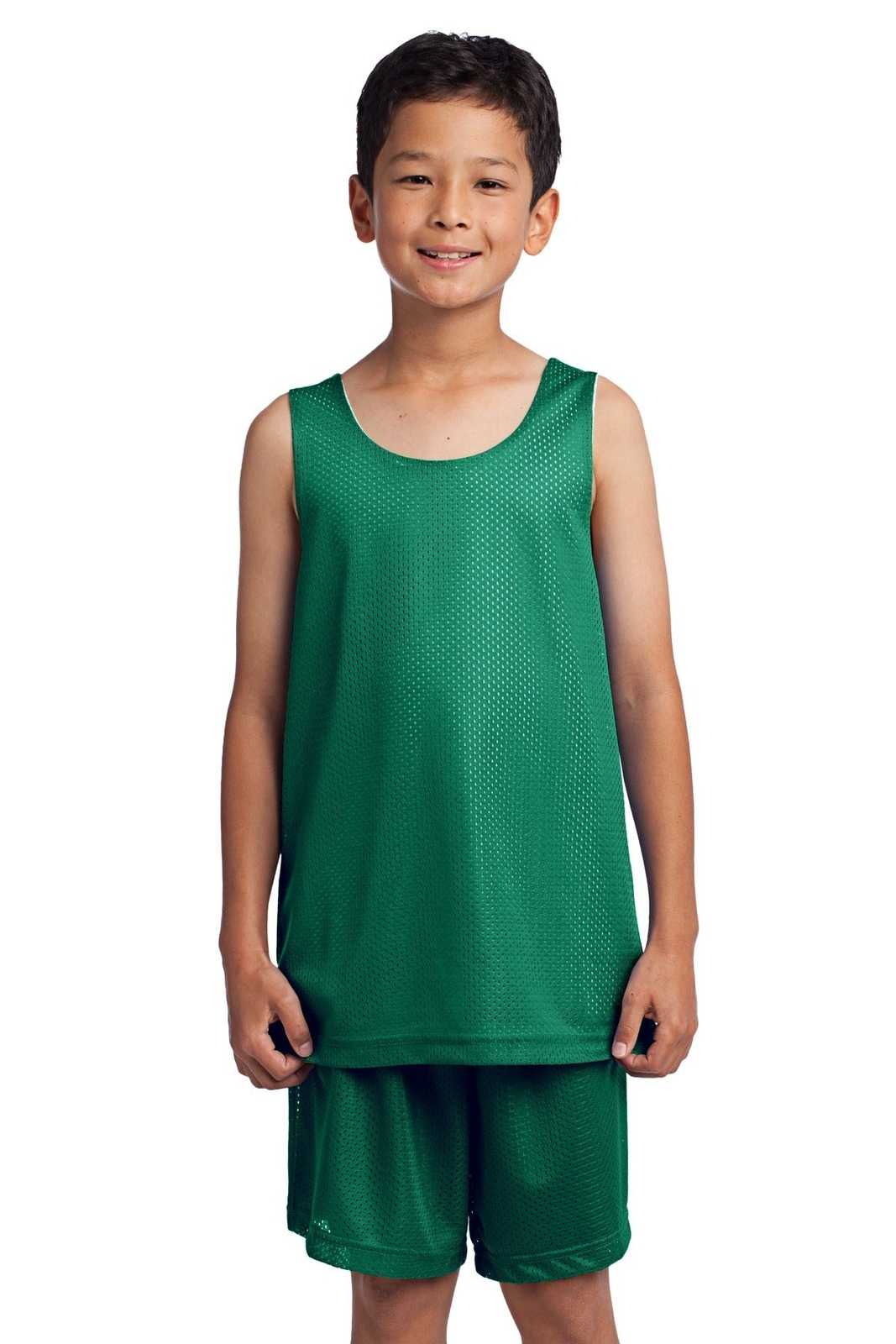 Sport-Tek YST500 Youth PosiCharge Classic Mesh Reversible Tank - Kelly Green - HIT a Double - 1