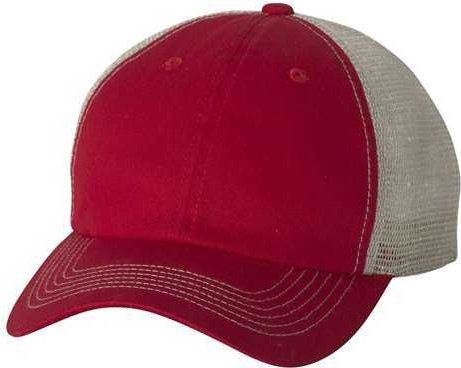 Sportsman 3100 Contrast-Stitch Mesh-Back Cap - Red Stone - HIT a Double