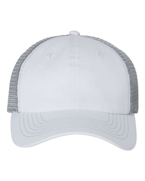 Sportsman 3100 Contrast-Stitch Mesh-Back Cap - White Grey - HIT a Double
