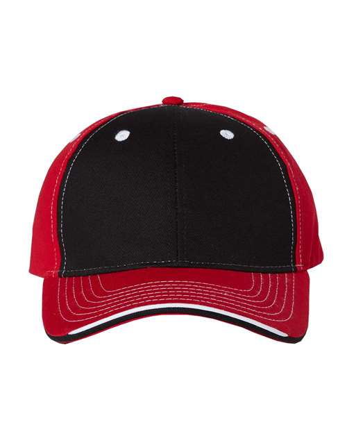 Sportsman 9500 Tri-Color Cap - Black Red - HIT a Double