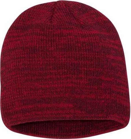 Sportsman SP03 8&quot; Marled Knit Beanie - Red Maroon - HIT a Double