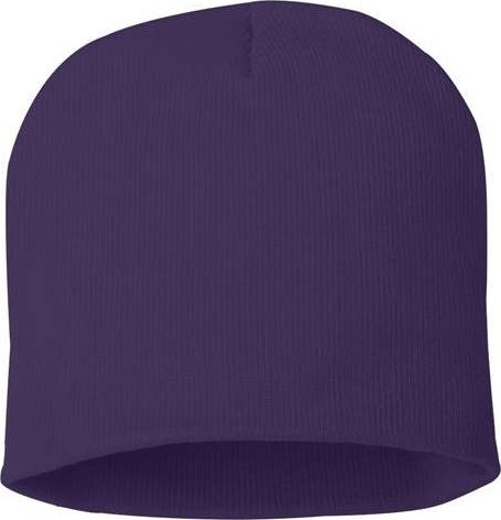 Sportsman SP08 8&quot; Knit Beanie - Purple - HIT a Double