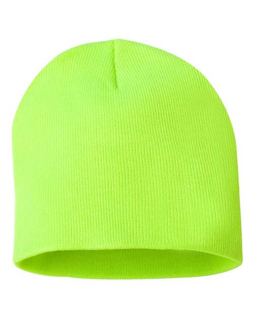 Sportsman SP08 8&quot; Knit Beanie - Safety Yellow - HIT a Double
