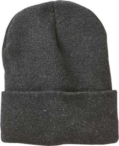 Sportsman SP12SL Sherpa Lined 12" Cuffed Beanie - Heather Charcoal - HIT a Double