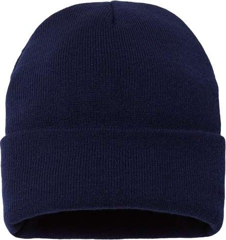 Sportsman SP12SL Sherpa Lined 12&quot; Cuffed Beanie - Navy - HIT a Double