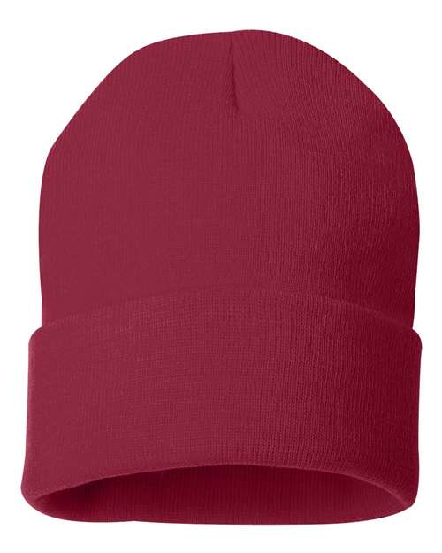Sportsman SP12 Solid 12&quot; Cuffed Beanie - Cardinal - HIT a Double