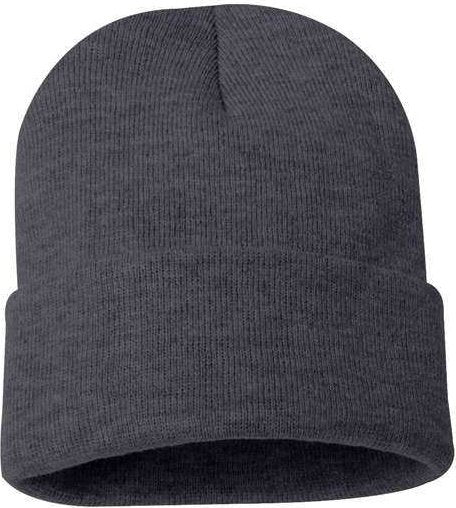 Sportsman SP12 Solid 12&quot; Cuffed Beanie - Heather Charcoal - HIT a Double