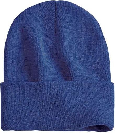 Sportsman SP12 Solid 12&quot; Cuffed Beanie - Heather Dark Royal - HIT a Double