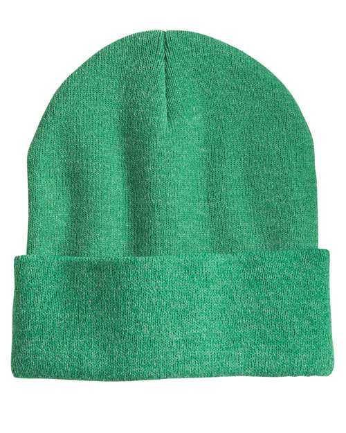 Sportsman SP12 Solid 12" Cuffed Beanie - Heather Kelly - HIT a Double