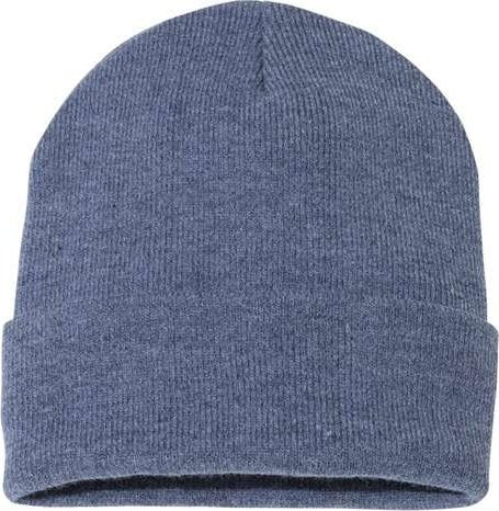 Sportsman SP12 Solid 12&quot; Cuffed Beanie - Heather Navy - HIT a Double