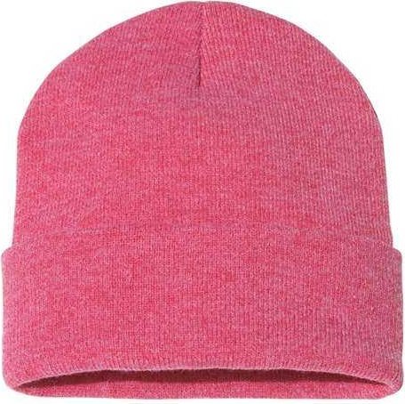 Sportsman SP12 Solid 12&quot; Cuffed Beanie - Heather Red - HIT a Double