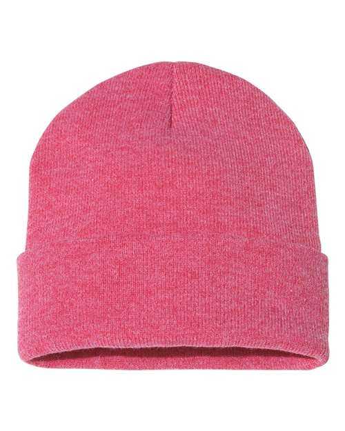 Sportsman SP12 Solid 12" Cuffed Beanie - Heather Red - HIT a Double