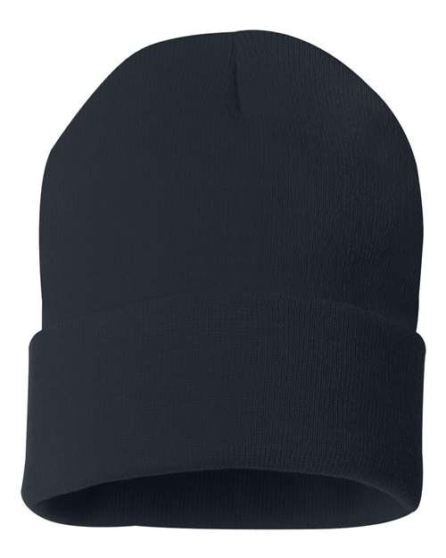 Sportsman SP12 Solid 12" Cuffed Beanie - Navy - HIT a Double