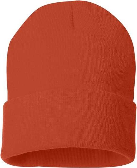Sportsman SP12 Solid 12&quot; Cuffed Beanie - Orange - HIT a Double