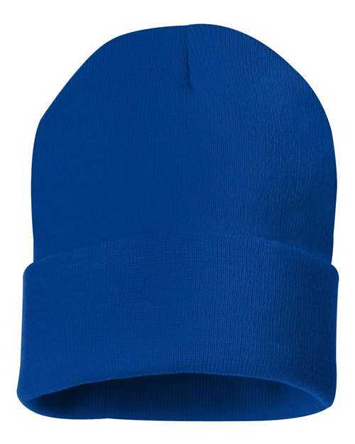Sportsman SP12 Solid 12" Cuffed Beanie - Royal Blue - HIT a Double