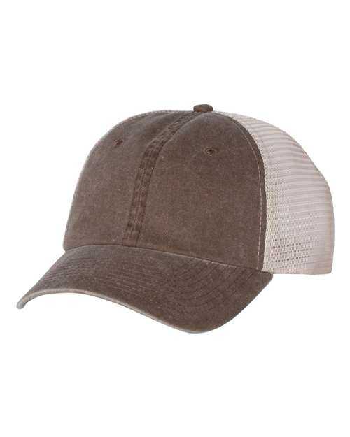 Sportsman SP510 Pigment-Dyed Trucker Cap - Brown Stone - HIT a Double