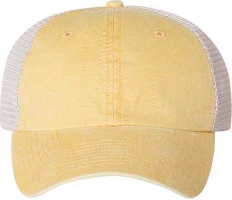 Sportsman SP510 Pigment-Dyed Trucker Cap - Mustard Yellow Stone - HIT a Double