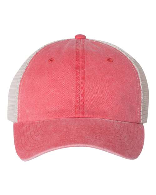 Sportsman SP510 Pigment-Dyed Trucker Cap - Red Stone - HIT a Double