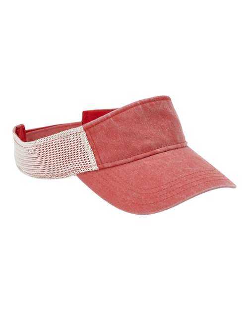 Sportsman SP540 Pigment-Dyed Trucker Visor - Red Stone - HIT a Double