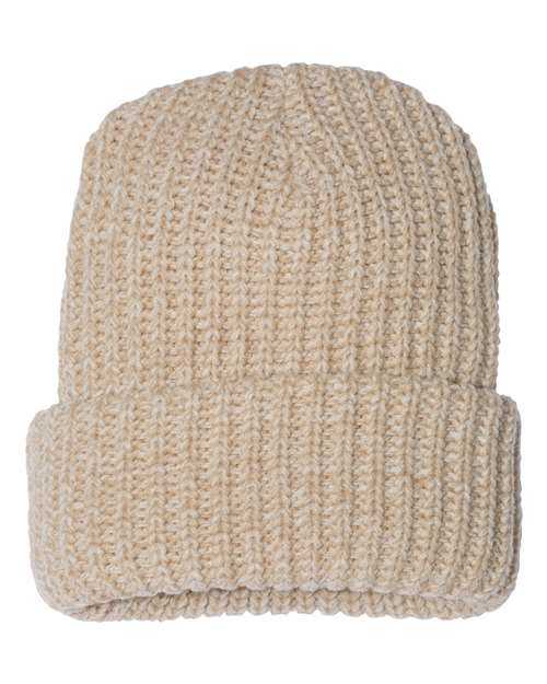 Sportsman SP90 12&quot; Chunky Knit Cuffed Beanie - Oatmeal - HIT a Double