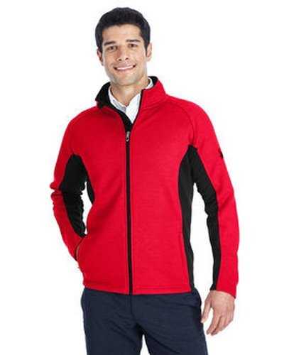 Spyder 187330 Men's Constant Full-Zip Sweater Fleece Jacket - Red Black Black - HIT a Double