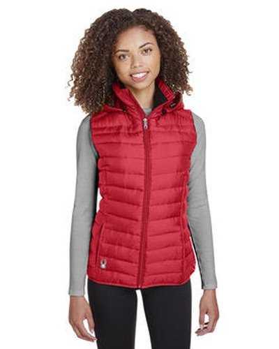 Spyder S16641 Ladies&#39; Supreme Puffer Vest - Red - HIT a Double