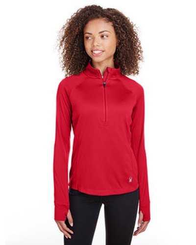 Spyder S16798 Ladies' Freestyle Half-Zip Pullover - Red - HIT a Double