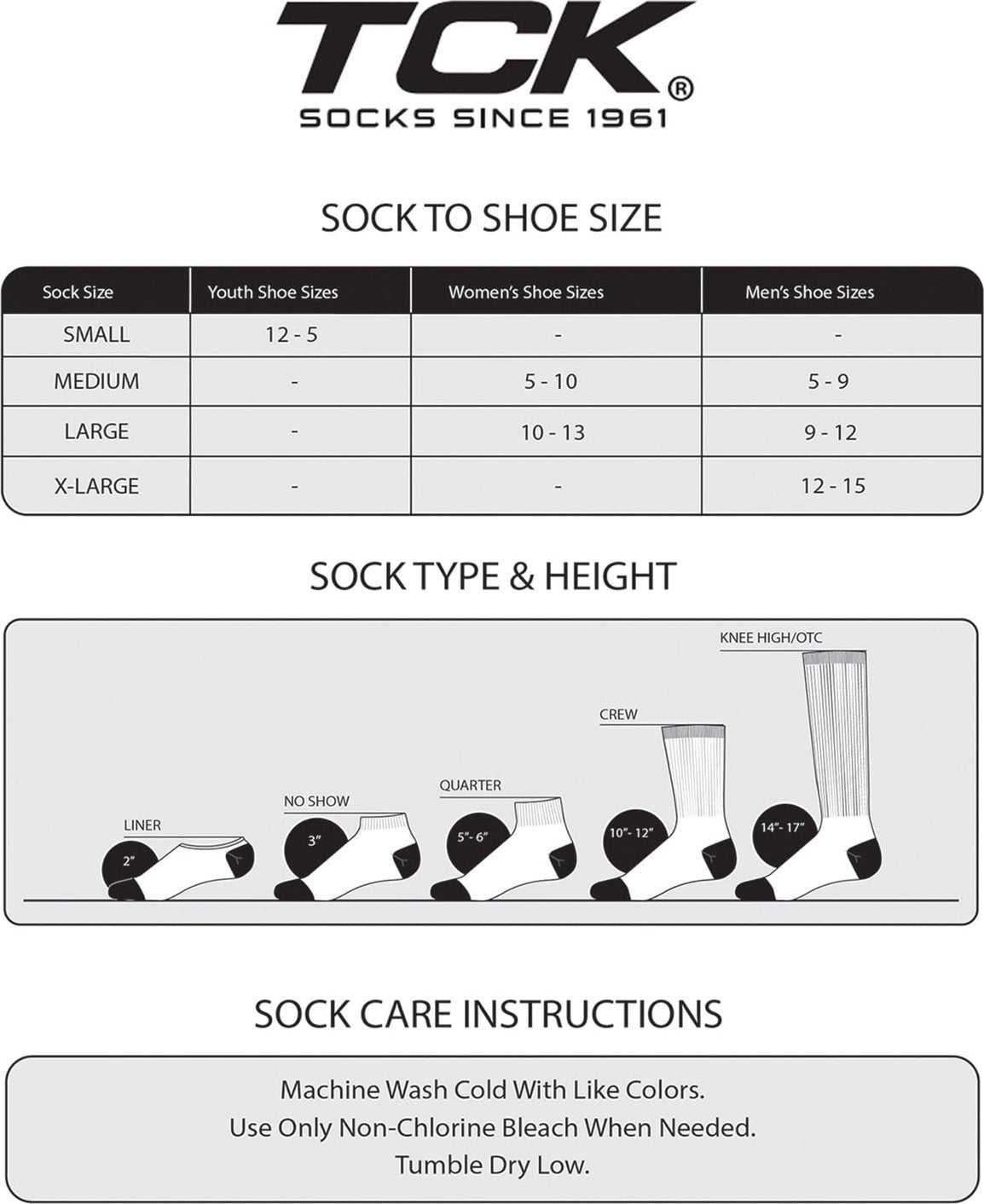 TCK Custom Crew Socks - Baseline Pattern