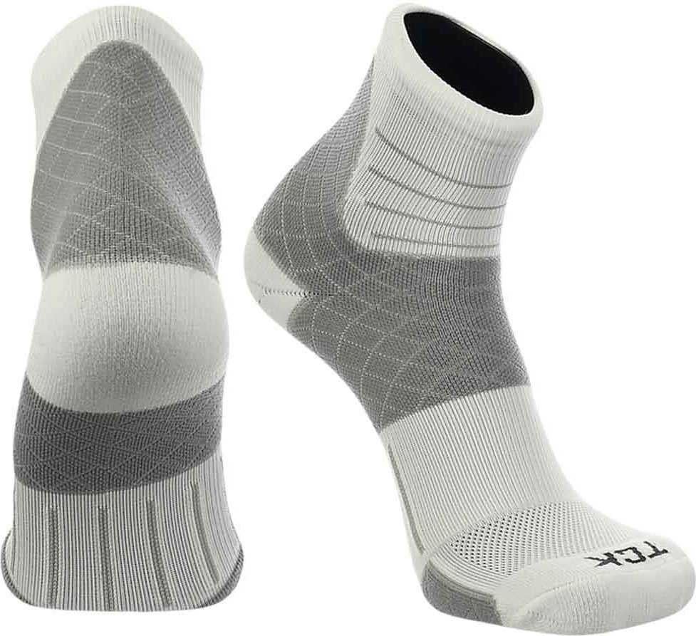 TCK Foot Solution Achilles Tendinitis Quarter Socks - White