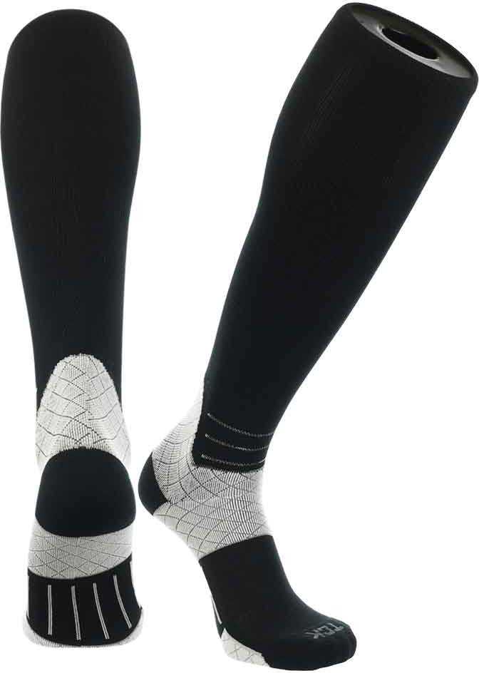 TCK Foot Solution Graduated Compression Knee High Socks - Black