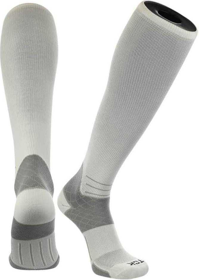 TCK Foot Solution Graduated Compression Knee High Socks - White