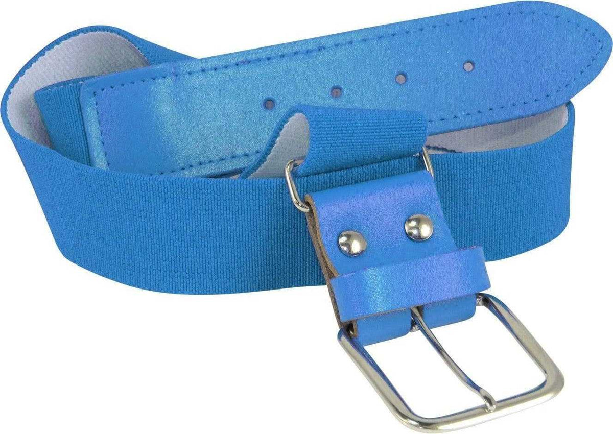 TCK Adjustable Elastic Baseball Belts - Columbia Blue - HIT a Double