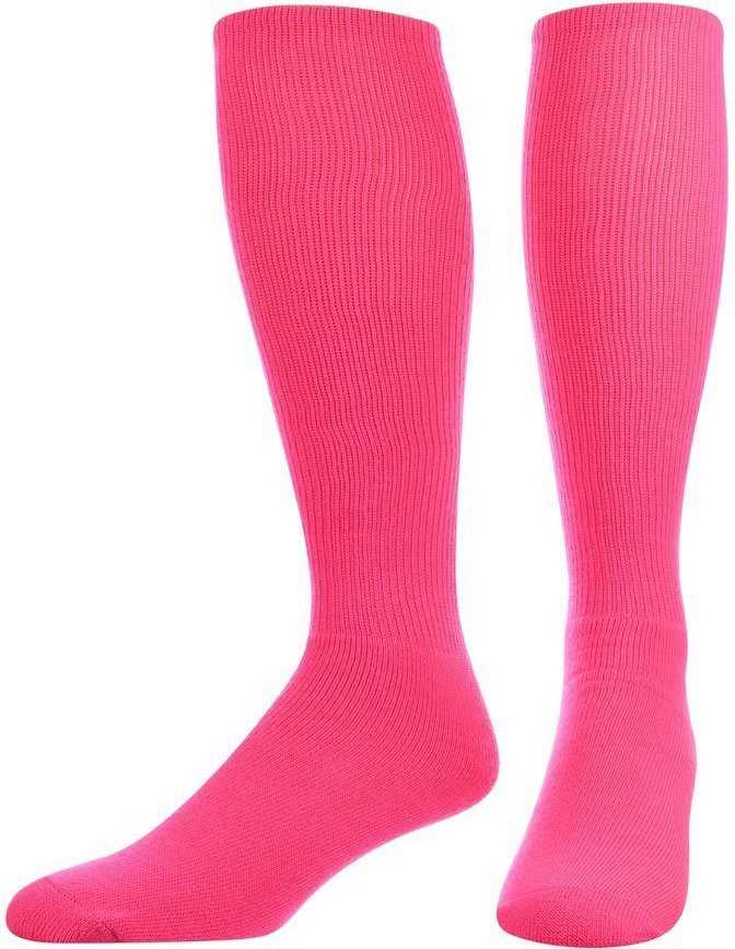 TCK All Sport Polyester Knee High Tube Socks 2pk - Hot Pink - HIT a Double