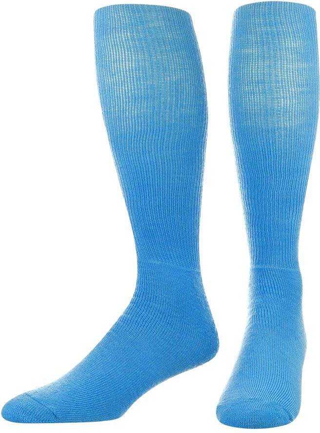TCK All Sport Polyester Knee High Tube Socks - Columbia Blue - HIT a Double