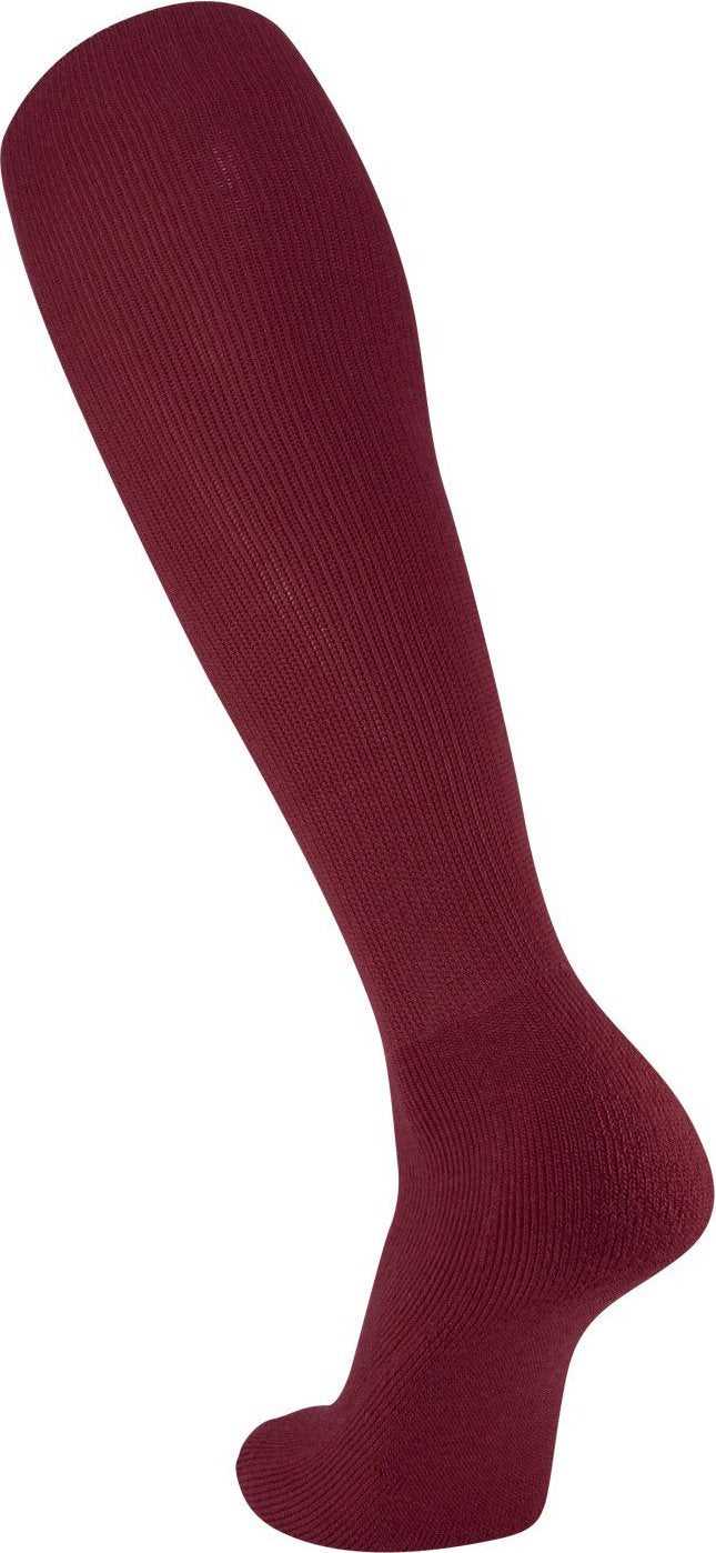 TCK All Sport Polyester Knee High Tube Socks - Maroon - HIT a Double