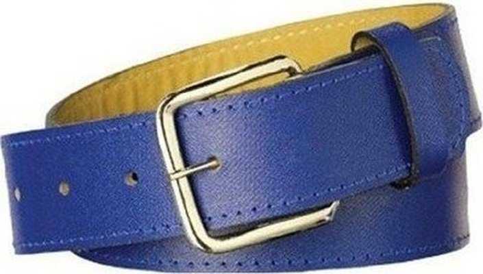 TCK Baseball Softball Leather Belts - Royal - HIT a Double
