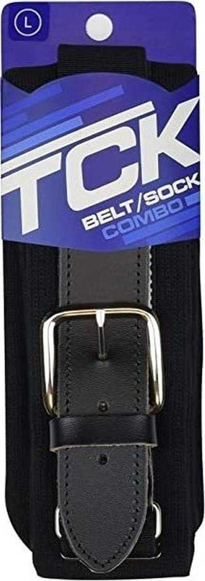TCK Belt Knee High Sock Combo - Black - HIT a Double