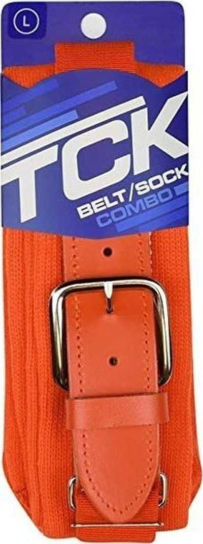 TCK Belt Knee High Sock Combo - Orange - HIT a Double - 4