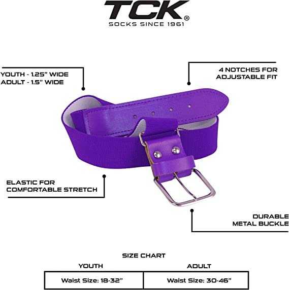 TCK Belt Knee High Sock Combo - Purple - HIT a Double - 3