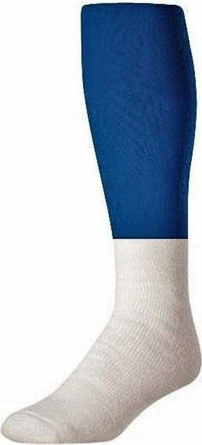 TCK Collegiate Football 2-Color Tube Socks - Navy White - HIT a Double