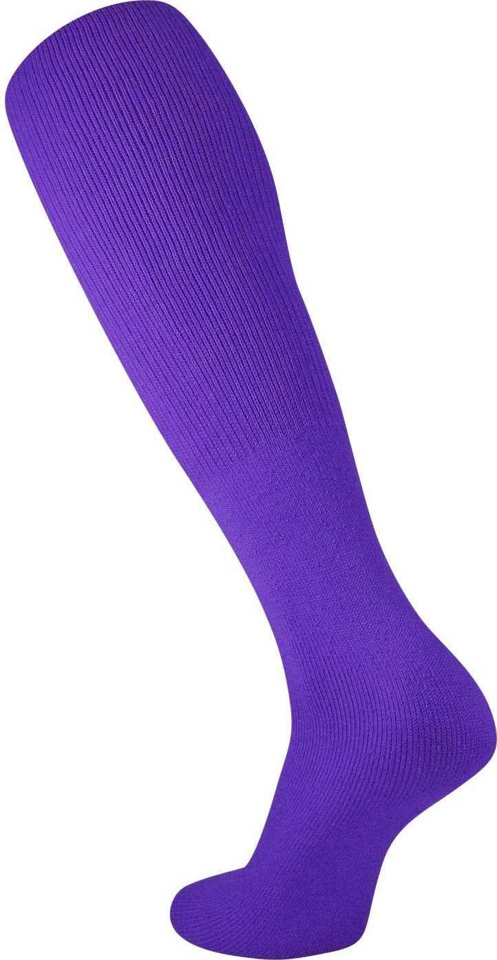 TCK Collegiate Football Tube Socks - Purple - HIT a Double