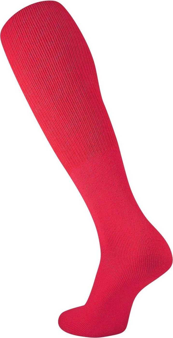 TCK Collegiate Football Tube Socks - Scarlet - HIT a Double