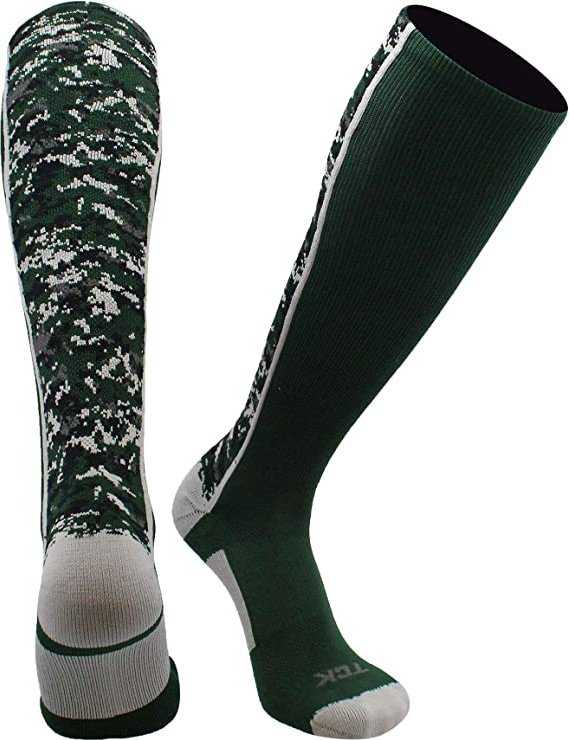 TCK Digital Camo Knee High Socks - Green Camo - HIT a Double