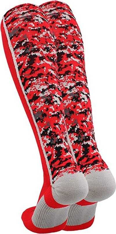 TCK Digital Camo Knee High Socks - Scarlet Camo - HIT a Double