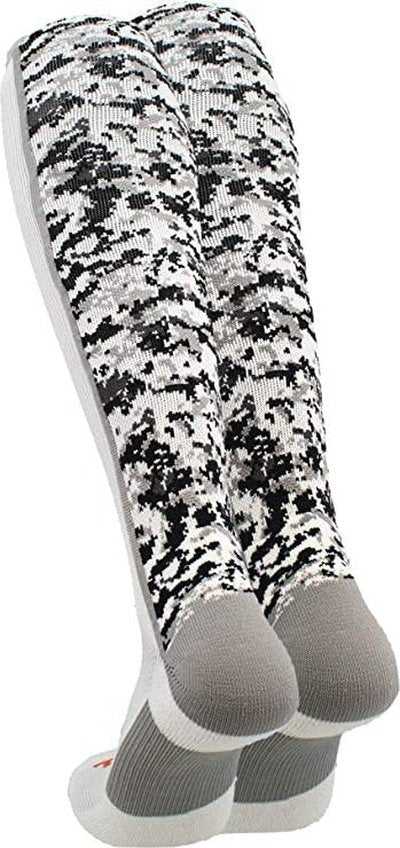 TCK Digital Camo Knee High Socks - White Camo - HIT a Double
