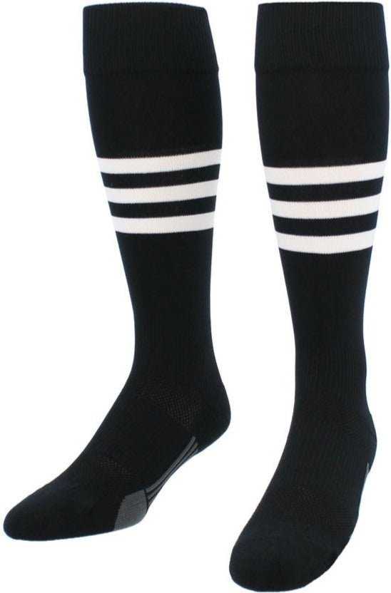 TCK Dugout Knee High Socks - Black White - HIT a Double - 1
