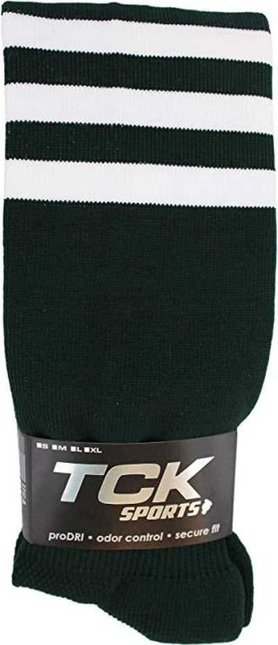 TCK Dugout Knee High Socks - Forest White - HIT a Double