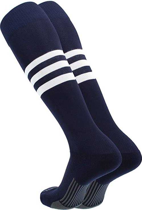 TCK Dugout Knee High Socks - Navy White - HIT a Double