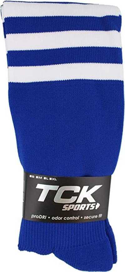 TCK Dugout Knee High Socks - Royal White - HIT a Double