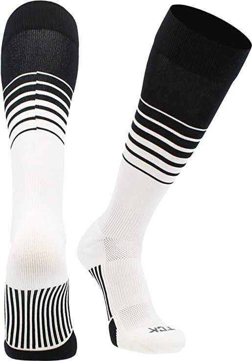 TCK Elite Breaker Knee High Socks - Black White - HIT a Double